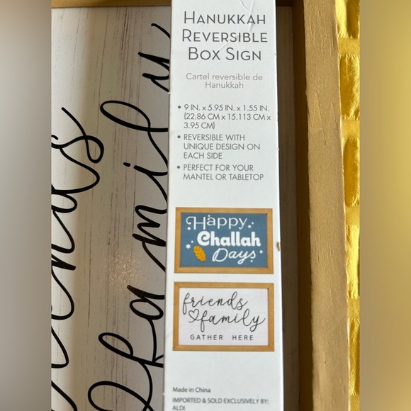 BRAND NEW Set of Reversible Wooden Box Signs - Picture 4 of 4